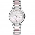 Steel Automatic Watch For Ladies Diamonds pink Dial Stainless Steel Strap YPT