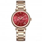 Luxury Creative Waterproof Rose Gold red Watch PRP for Ladies
