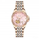 Flower Diamond Women Waterproof Watch Rose Gold Steel Bracelet Mechanical PPPP