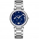 2021 Top Brand Luxury Women Watch Date silver Diamond Bracelet YLY