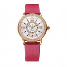 Luxury Women Fashion Waterproof Watch Leather Strap Sheel Dial Automatic PWRD