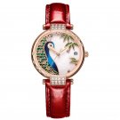 2020 Luxury Brand Automatic Day Date Waterproof Watch red PWR