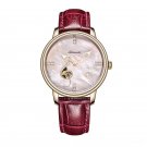 Luxury Fashion Automatic Watches for Women Rose Gold red Shell Dial Analog PPDR