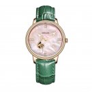 Luxury Fashion Automatic Watches for Women Rose Gold green Shell Dial Analog PPN