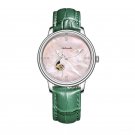 Luxury Fashion Automatic Watches for Women silver green Shell Dial Analog YPN
