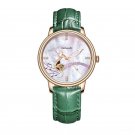Women Fashion Watches New Luxury green Leather Band Automatic PWN