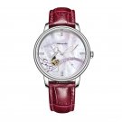 Women Fashion Watches New Luxury red Leather Band Automatic YWS