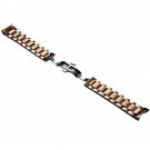 Steel Strip 22mm Watches Casual Mens Skeleton Dial Gold Automatic
