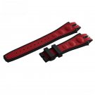Watchband Rubber Strap red Men Mechanical Sapphire Shockproof Waterproof Dial 25mm
