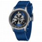 Trisome Star Planet Blue Rubber Automatic Waterproof Watch Men Mechanical YLLR