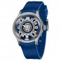 Curvature Engine Star Ship Rubber Automatic Men Watch Luminous Blue Nightlight FYLL