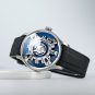 Curvature Engine Star Rotor Watch Men All Steel Blue Nightlight Mechanical YLL