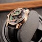 Famous Brand Dragon Watch for Men Leather Strap Hollowout Mechanical Automatic PBBL