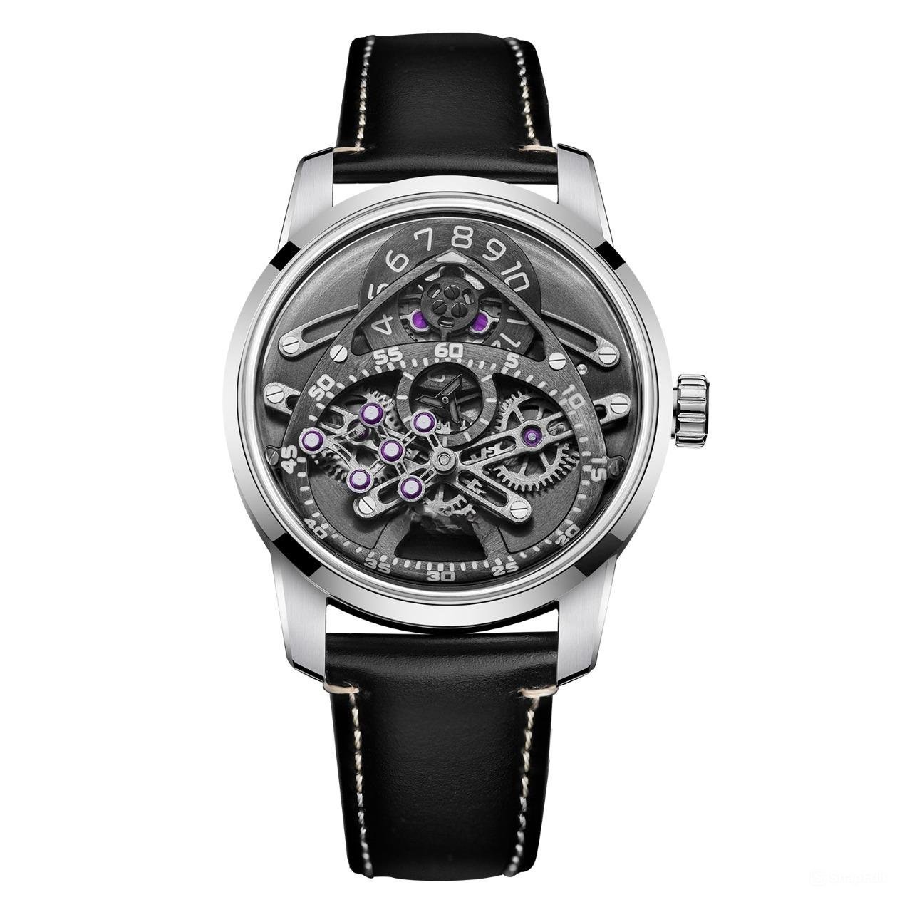 telescopic hands design Swiss automatic movement mechanical wristwatch mens YBB