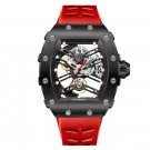 New Design red Rubber Mechanical Waterproof Automatic Watches For Men BRRR