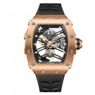 New Design black Rubber Mechanical Waterproof Automatic Watches For Men PBBR