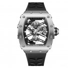 New Design black Rubber Mechanical Waterproof Automatic Watches For Men YBBR