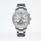 Men Watches Automatic Tourbillon Stainless Steel Strap Sapphire Waterproof Calendar YWY