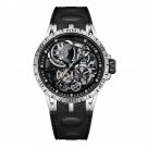 Skeleton Automatic Watches Waterproof for Men Rubber Strap Sapphire Shockproof YBB