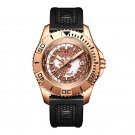 World Time Diving Sports Mens Watch Automatic Mechanical Luminous Sapphire Glass YBB