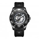 World Time Diving Sports Mens Watch Automatic Mechanical Luminous Sapphire Glass BBB
