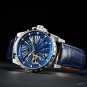 Brand Skeleton Mechanical Automatic Watch For Men Sport Genuine Leather YLL