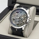 Skeleton Waterproof Watch for Men Calfskin Strap Pin Buckle Sapphire Dial YBB
