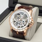 Skeleton Waterproof Watch for Men Calfskin Strap Pin Buckle Sapphire Dial PWS