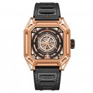 Watch For Men Waterproof Mechanical Full Steel Square Cool Luminous Rubber PBB