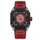 Watch For Men Waterproof Mechanical Full Steel Square Cool Luminous Rubber BBBR