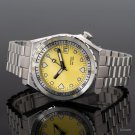 Mens Waterproof Yellow Watch Diving Sapphire Movement Ceramic Bezel Date Jubilee