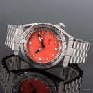 Mens Waterproof Orange Watch Diving Sapphire Movement Ceramic Bezel Date Jubilee