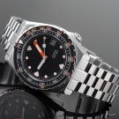Mens Waterproof Black Ceramic Watch Diving Sapphire Movement Bezel Date Jubilee