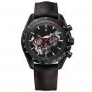 New 2024 Mens Red Watches Quartz Moon Top brand Skeleton Chronograph AR Sapphire