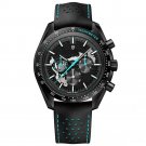 New 2024 Mens Blue Watches Quartz Moon Top brand Skeleton Chronograph AR Sapphire