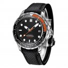 2024 New Mens Watch Japan Orange Silica gel Mechanical Automatic Luminous Diving Steel