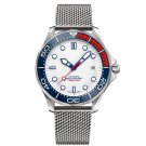 2026 New Mens Watch Japan White Mesh Mechanical Automatic Luminous Diving Steel