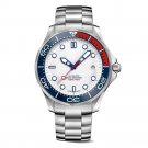 2033 New Mens Watch Japan white Mechanical Automatic Luminous Diving Steel
