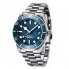 Automatic Men Blue Watch Mechanical Luxury 100M Waterproof SEIKO NH35A