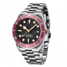 Automatic Men Red Watch Mechanical Luxury 100M Waterproof SEIKO NH35A