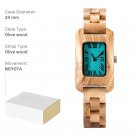 Wood Watches brown for Women Simple Nature Lightweight Engraved Quartz T20 1
