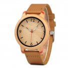 Couple Watches Men Women Universal Bamboo on Clearance Wooden Leather 44mm GQ022 1B