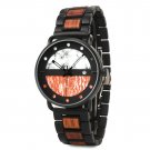 Wooden Waterproof Watch for Men Japanese Quartz Movement Customizable GS001 1B qkc