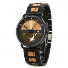 Wooden Waterproof Watch for Men Japanese Quartz Movement Customizable GS001 2B qkc