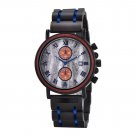 Wooden Waterproof Watch for Men Japanese Quartz Movement Customizable GT073 1B qkc