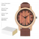 Wood Watch 2023 for Unisex Lightweight Handcrafted Quartz Customized Bamboo D10