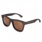 okulary Polarized Ebony Wood Sunglasses Brown Gray Lens UV400 Handmade Customize ag005b