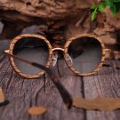 Womens Sunglasses Oval Wood Fashion Polarized UV400 Lens Metal Temple Vintage AG027a