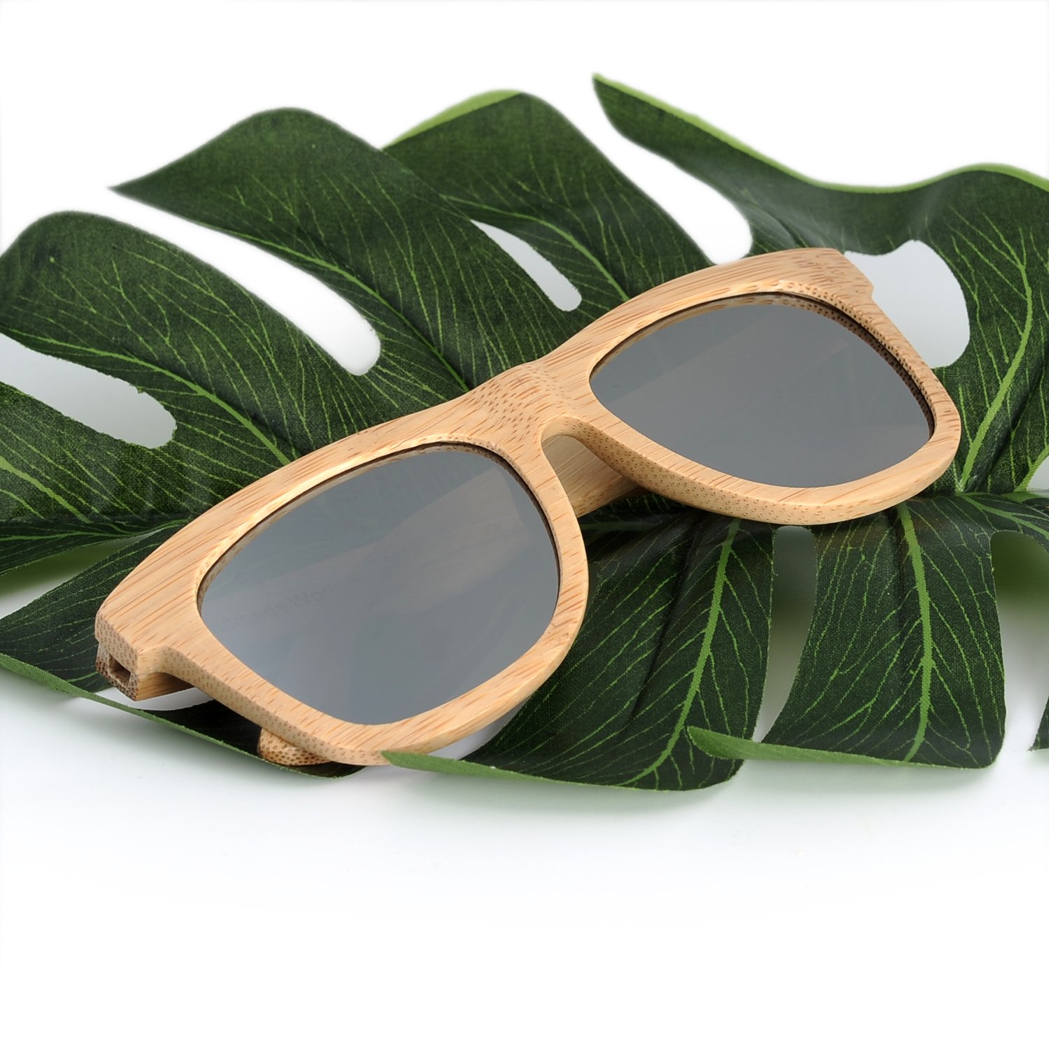 2024 Square Sunglasses Eco friendly Bamboo Retro Mens Polarized Vintage Womens DG006G