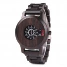 Design Custom Watch Men Ebony Wooden Delicate Square Timepiece R26 1